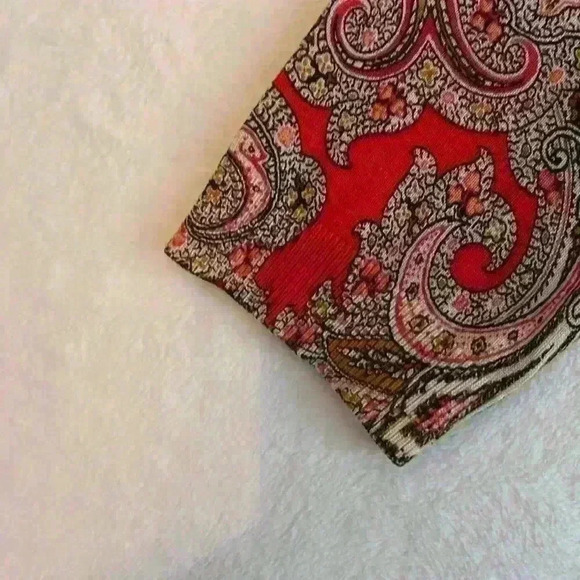 Rox & Ali button front lightweight sweater Paisley SIZE XL - Picture 4 of 9